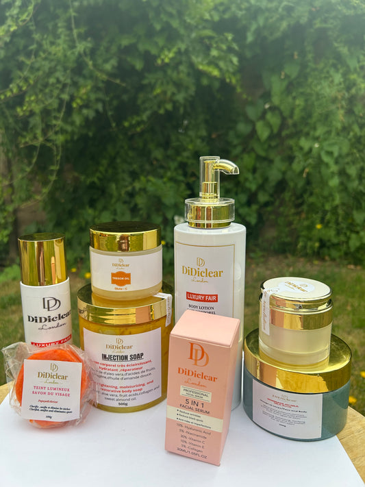 Gamme teint clair avec savon injection / lightening set with soap