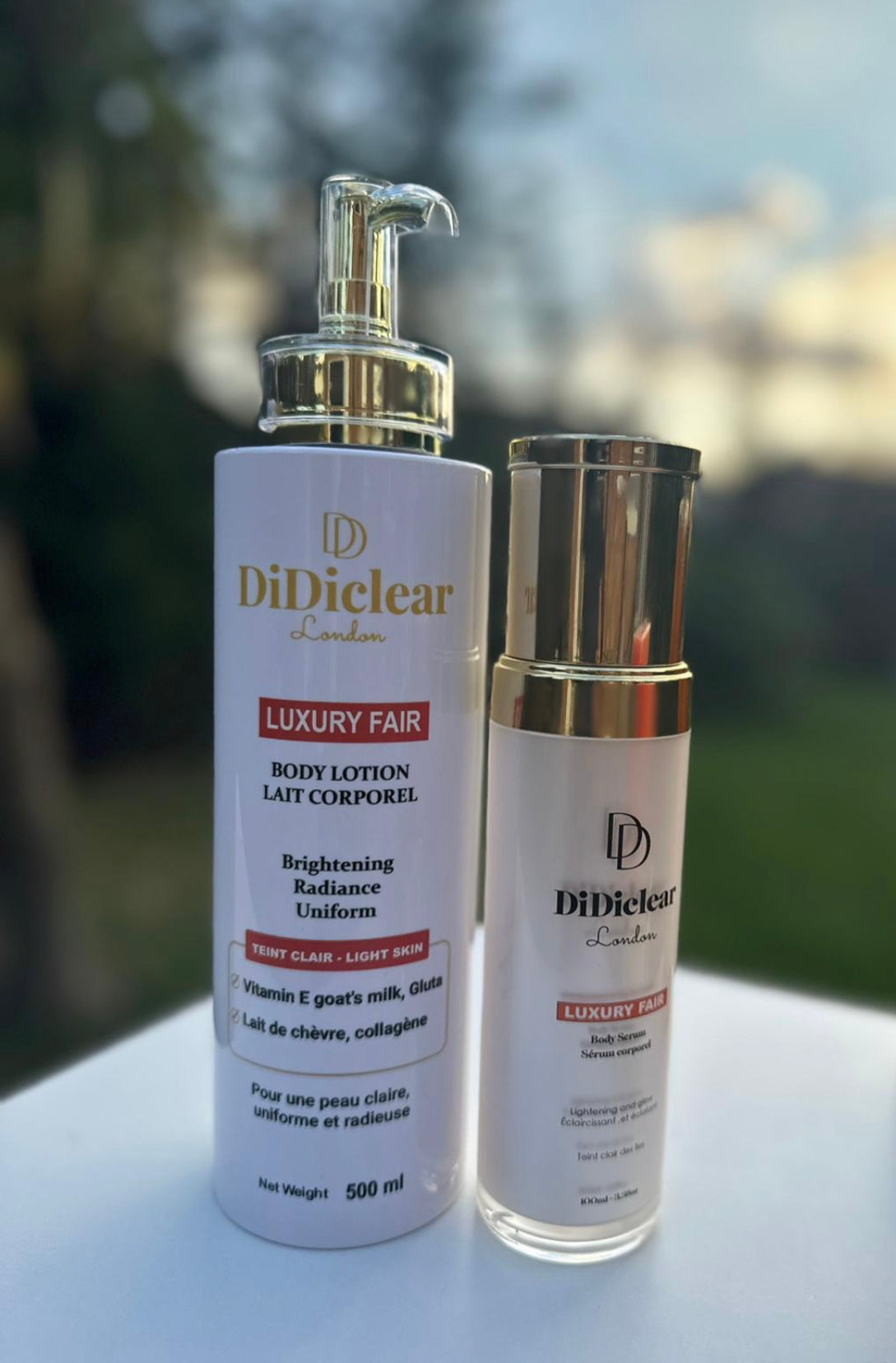 Lait de corps teint clair / Lightening body lotion- Luxury Fair