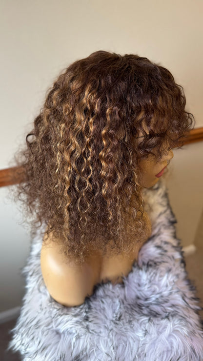 Deep wave bang wig , 14 inch
