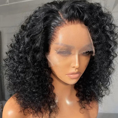 VIRGIN HAIR Deep waves 12 inch Transparent lace 13*4